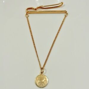 Sagittarius Tie Clip Gold